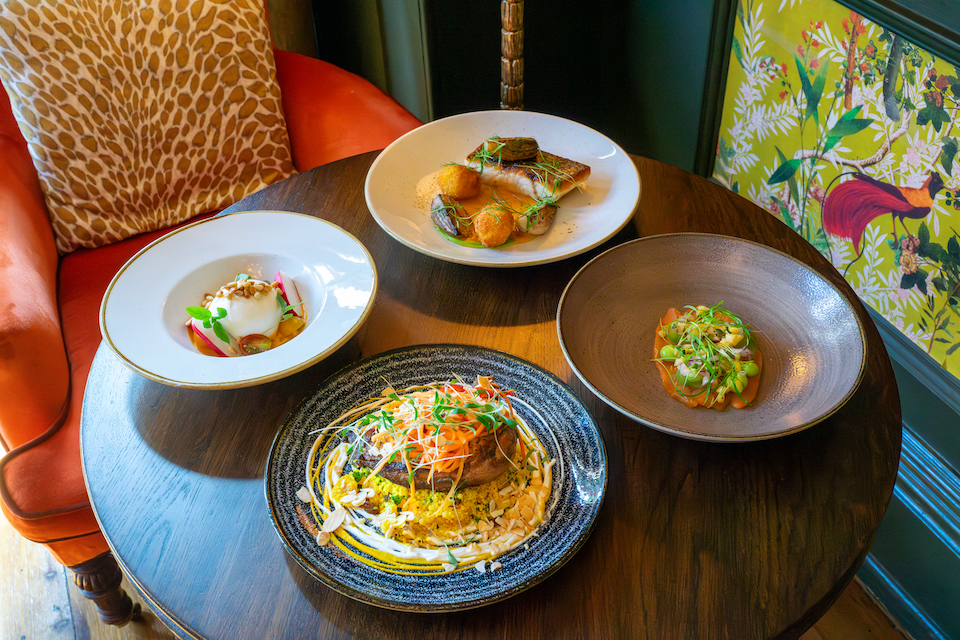 Fat Badger York Selection of Main dishes sides and starters