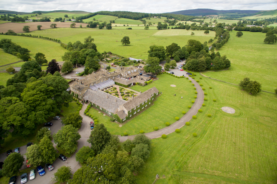 The Devonshire Arms Yorkshire Dales Hotel and Spa, Bolton Abbey aerial view