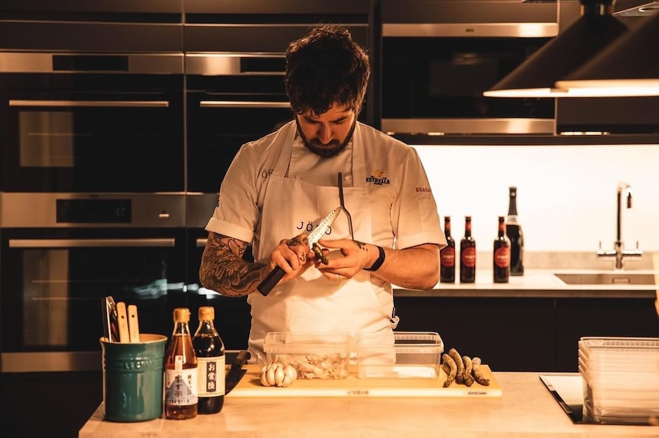 Chef Luke French at Joro - valentine's day restaurant