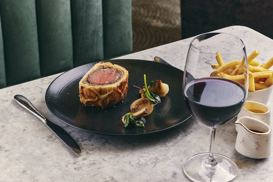 The Grand York Rise Restaurant Beef Wellington