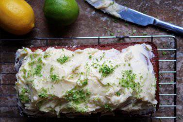 Easy Lemon Cake Recipe with lime buttercream by Freda Shafi