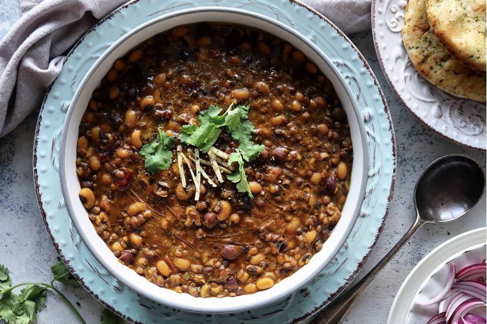 Vegan Lentil Curry Recipe Freda Shafi Veganuary in Yorkshire