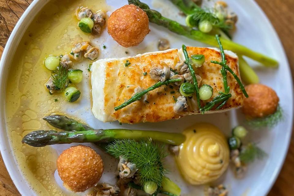 The Plough Scalby Review - Roast Wild Halibut
