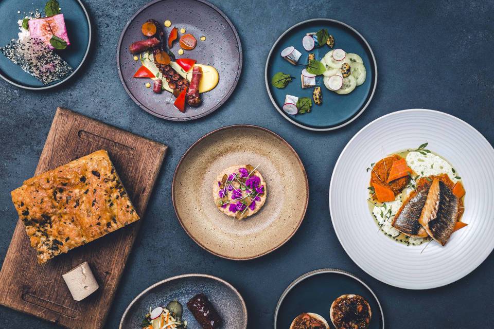 Shears Yard Leeds Overhead of Sample Dishes