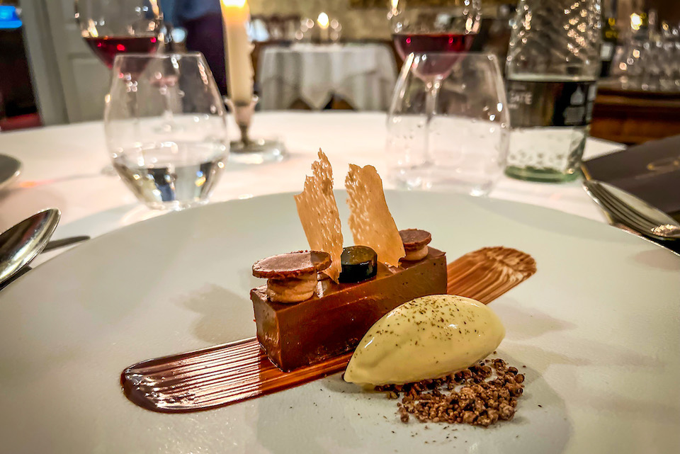 Goldsborough Hall Harrogate Review - Chocolate pavé dessert