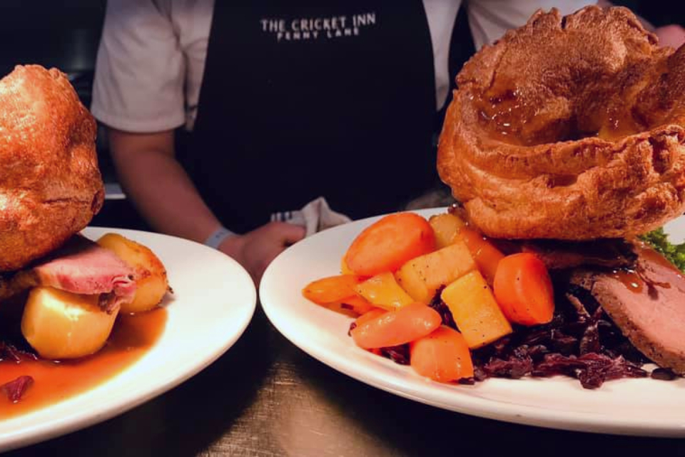 The Cricket Inn Sunday Lunch - Best Sunday lunch in Sheffield