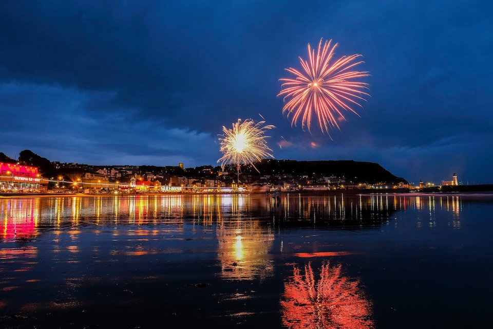 Seafest fireworks celebrations at the coast