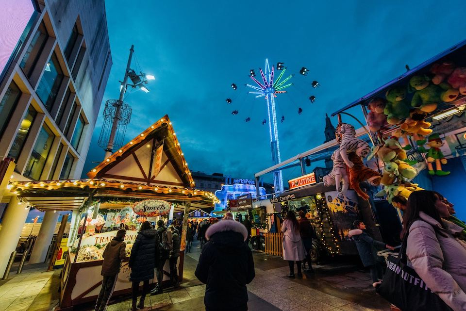 Leeds Millennium Square Christmas Markets in Yorkshire