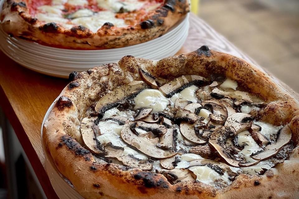 Dough Eyed Pizza York - vegan mushroom toppings landscape
