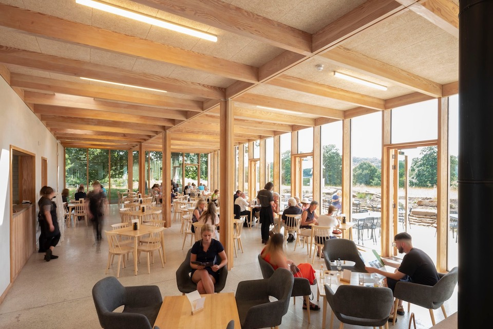 The Weston at Yorkshire Sculpture Park interior shot - Wakefield cafes
