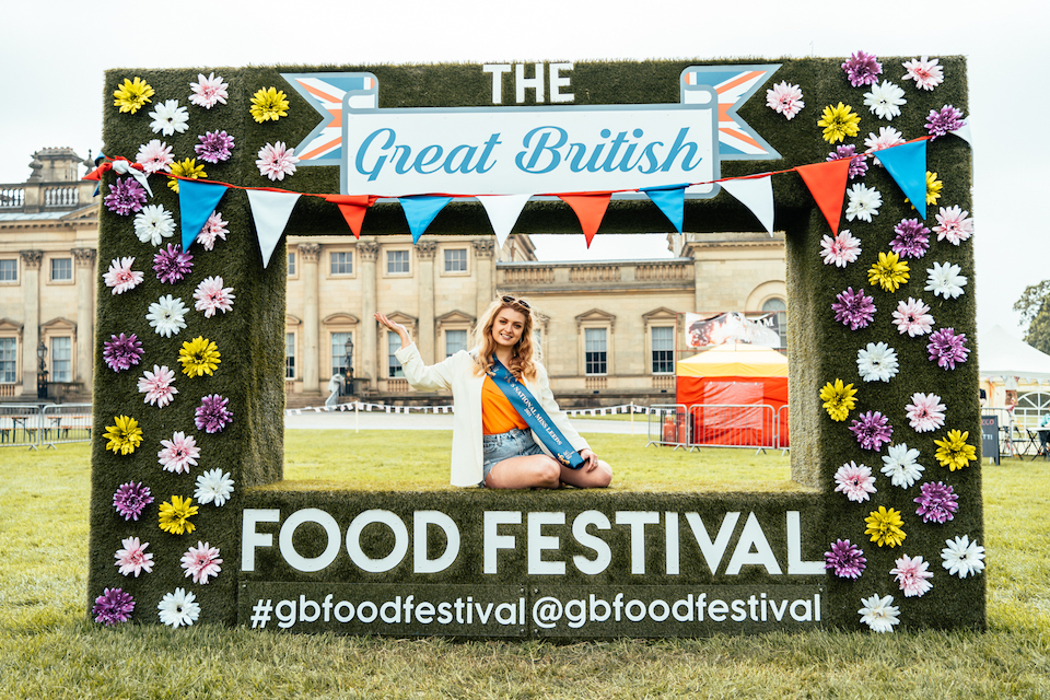 Great British Food Festival Harewood House selfie stand