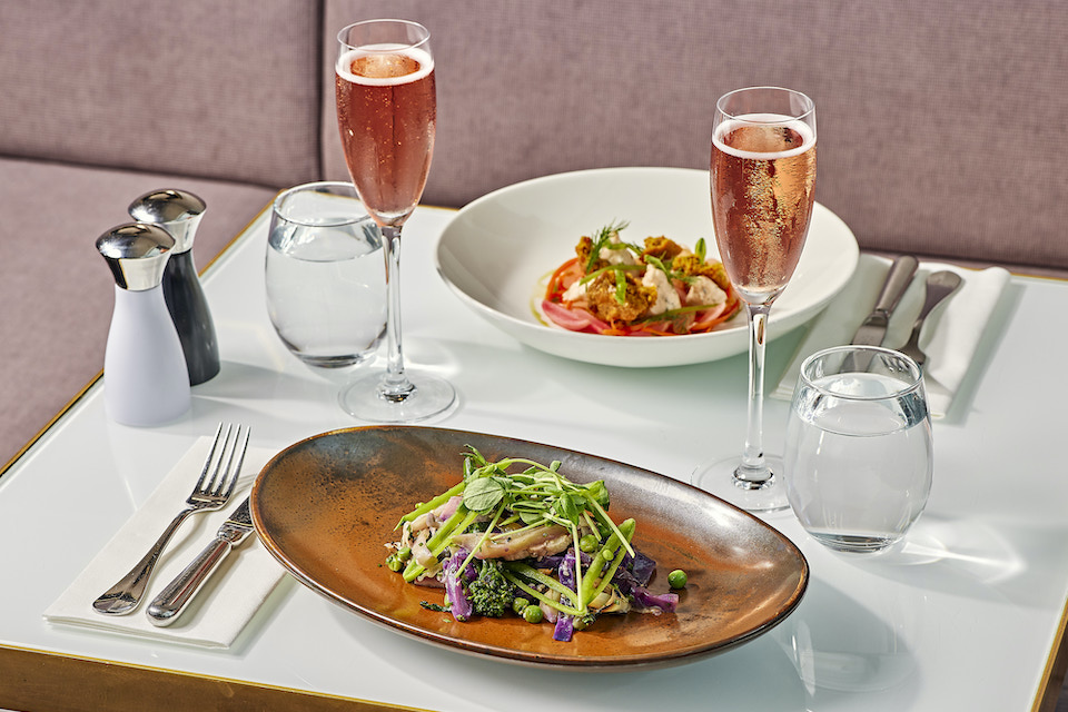 Harvey Nichols Leeds Summer 2022 food and champagne