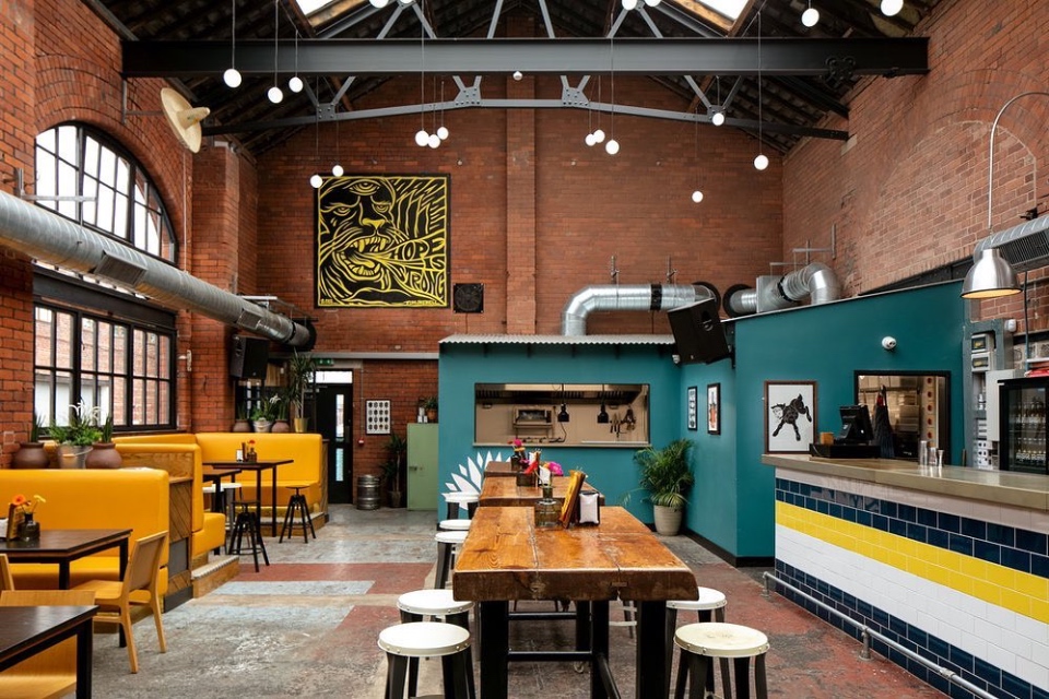 Pina bar interior - vegan restaurants in Sheffield