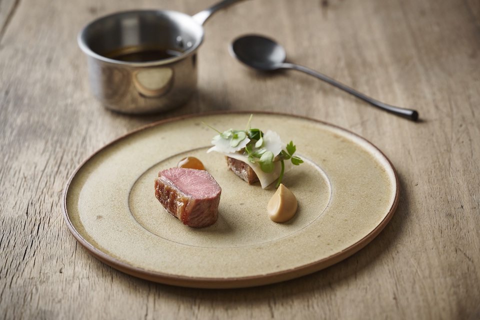 Dry Aged Hogget - Celeriac & Toasted Yeast Cream - Last Year's Ramson - Forge at Middleton Lodge Estate