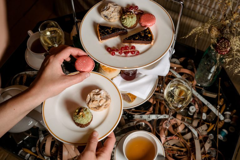 Festive Afternoon Tea No. 1 GuestHouse York overhead shot