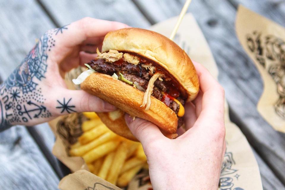 Twisted Burger Company plant-based burger - vegan restaurants in Sheffield
