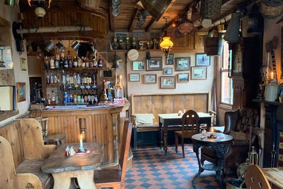 inside cosy yorkshire village pub the goodmanham arms