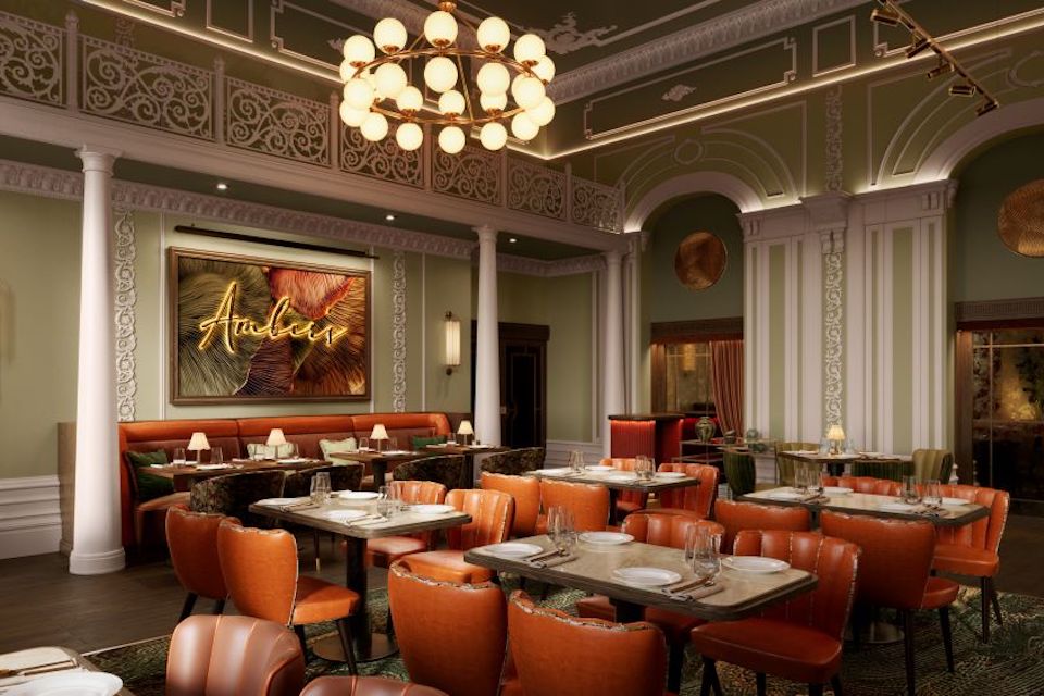CGI of Amber's Restaurant at Cedar Court Hotel Harrogate