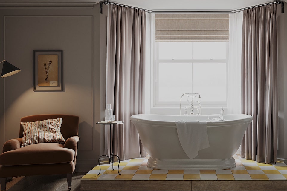 Raithwaite Sandsend Master Bedroom CGI bathroom