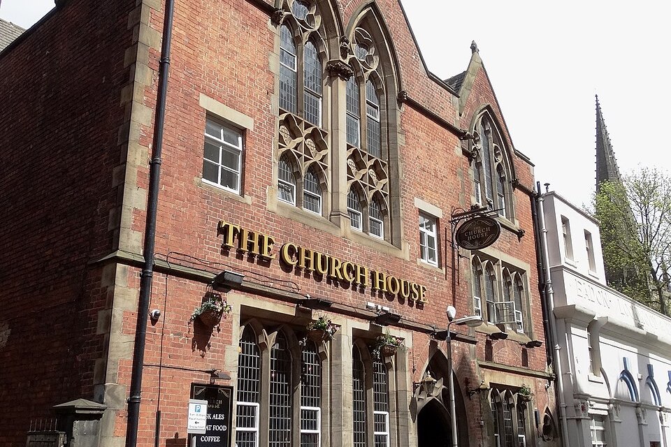 outside The Church House in Sheffield 