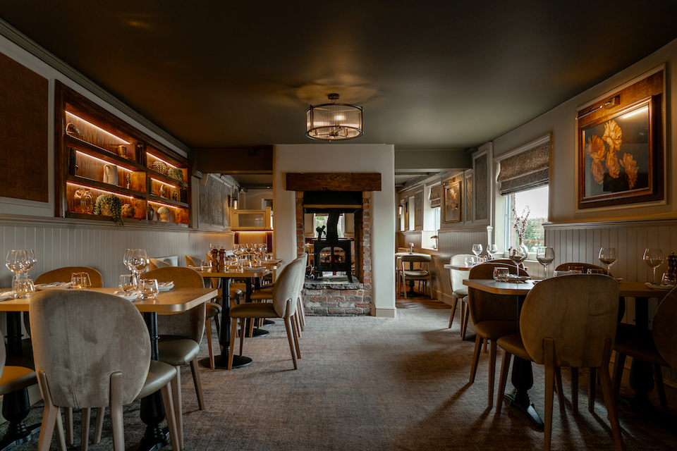 Drovers Arms skipwith dining area interior