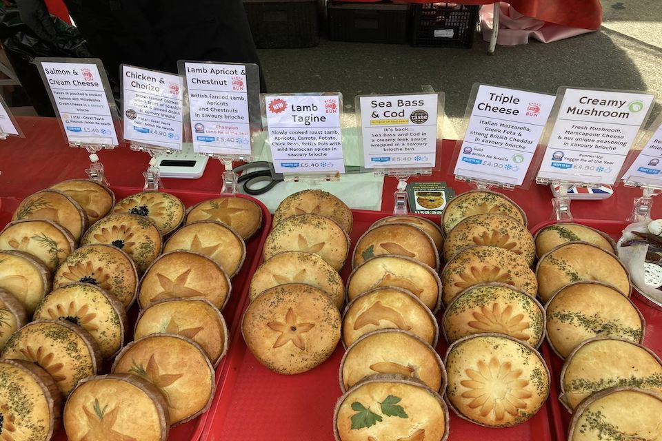 Sharrowvale Market pie stall 