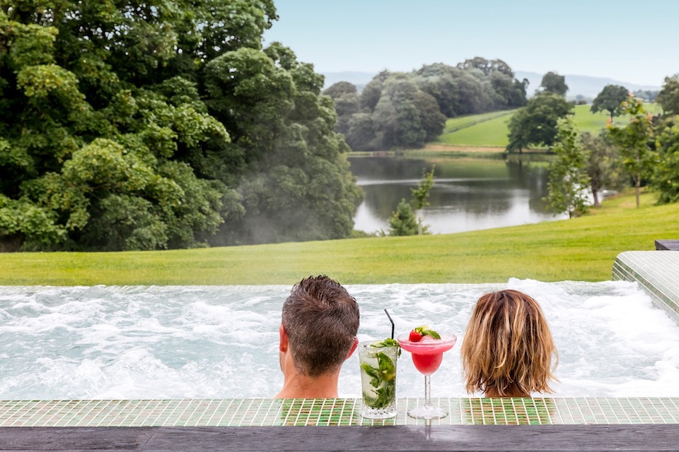 Coniston Hotel people in hot tub - things to do in Yorkshire this weekend 