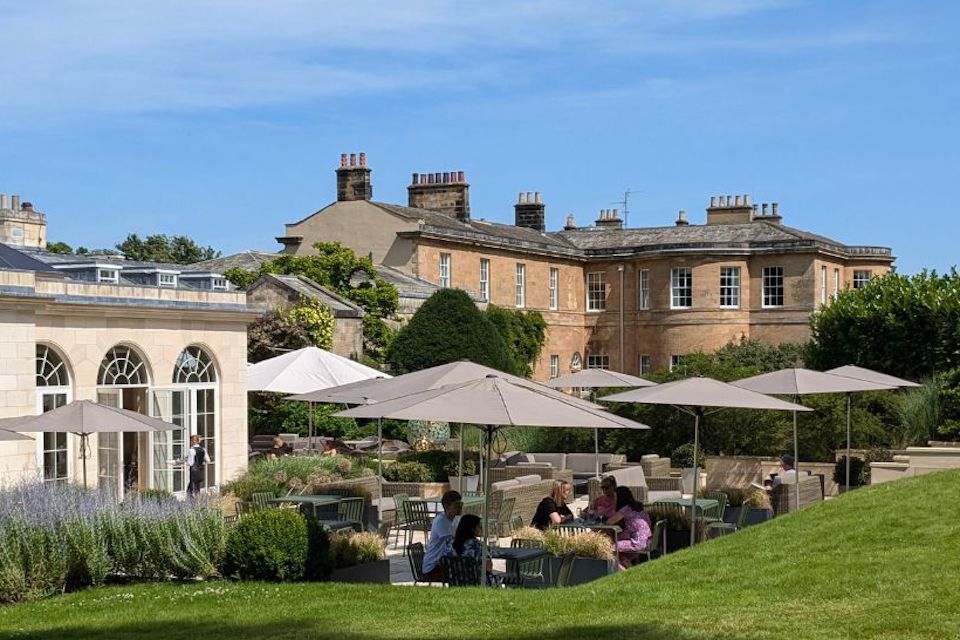 Rudding Park terrace - things to do in Yorkshire this weekend