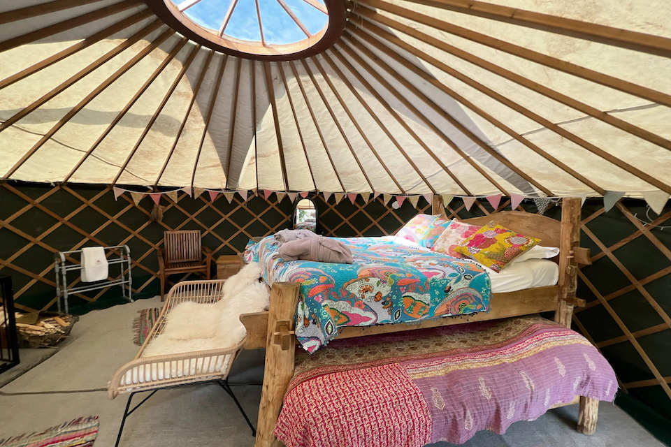 Swinton Estate Meadow Yurt interior