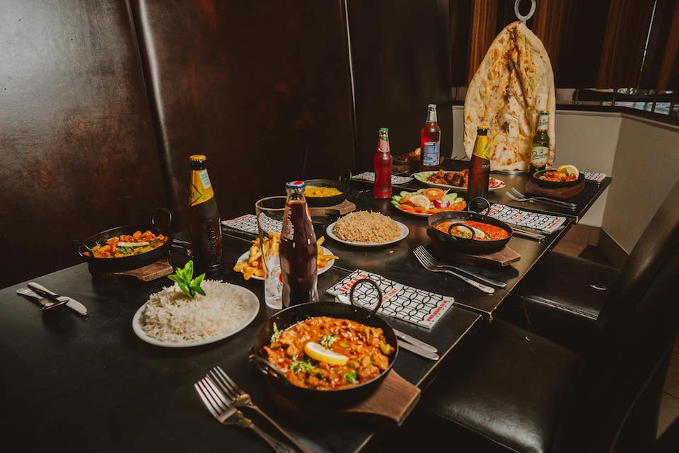 Akbars Restaurant hanging naan