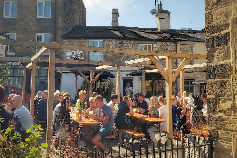 North Bar Social beer garden - dog-friendly pubs in Yorkshire