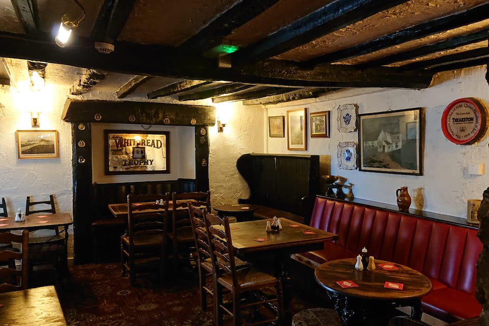 The Lion Inn Blakey Ridge interior - dog-friendly pubs in Yorkshire