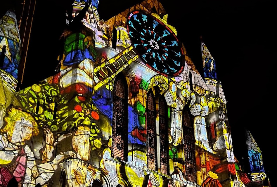 Colour and light festival in york, half term activities 